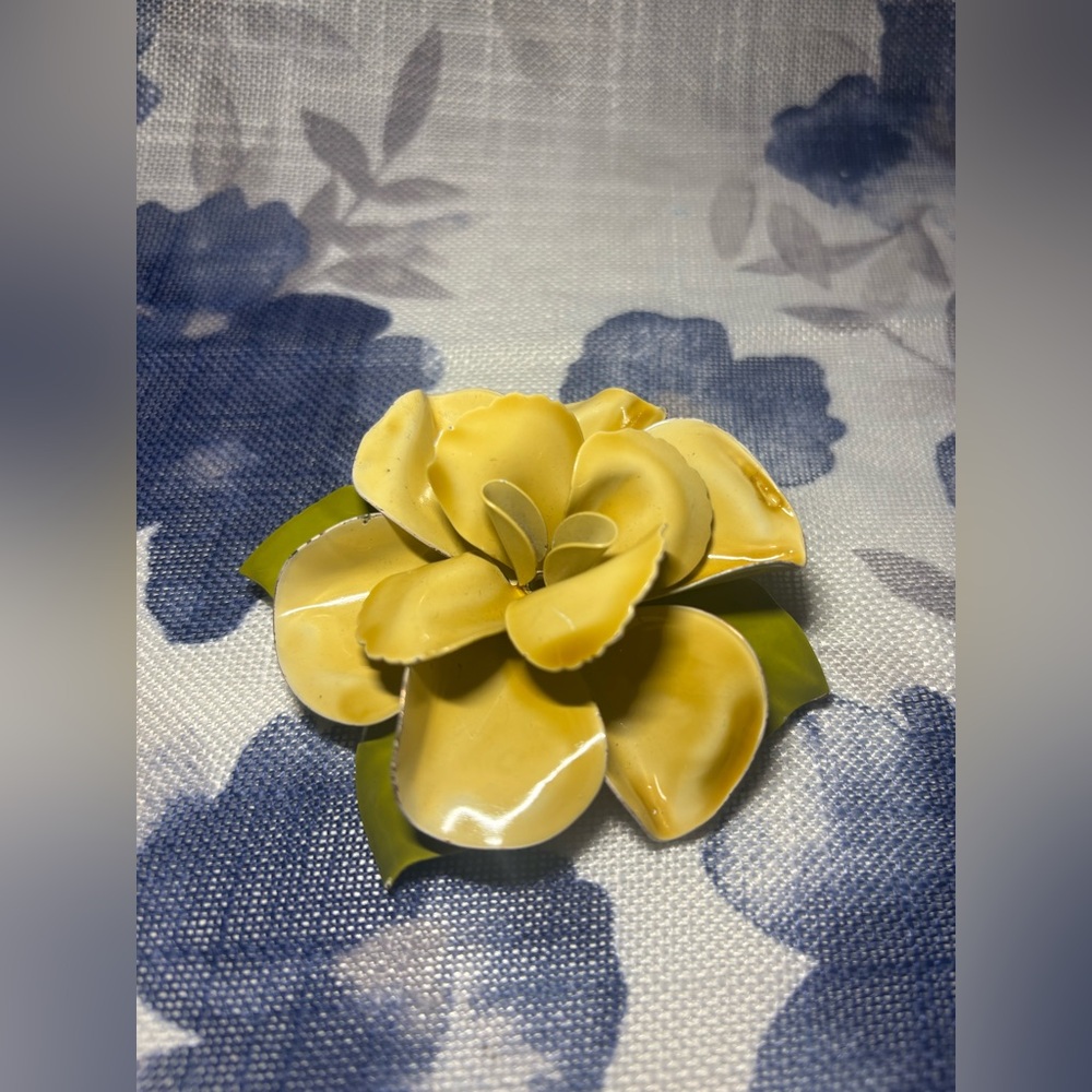 Yellow Flower Brooch